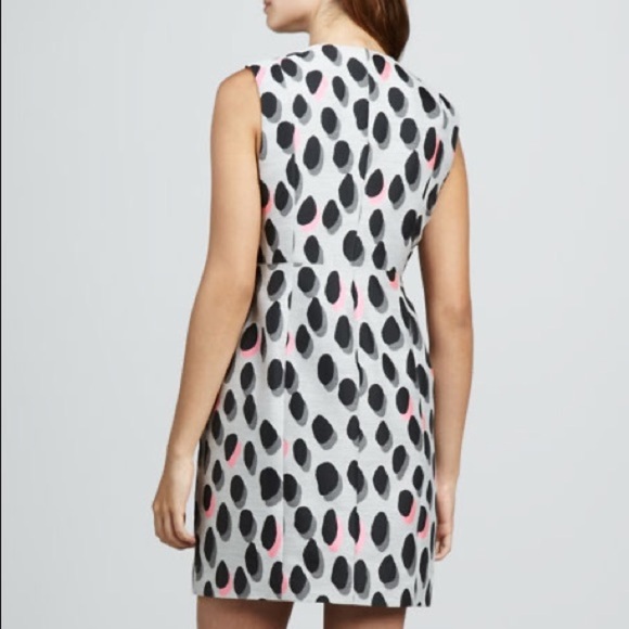 Diane Von Furstenberg New Summer Mini Animal Polka Dot Dress, size 8/10 - Picture 2 of 11